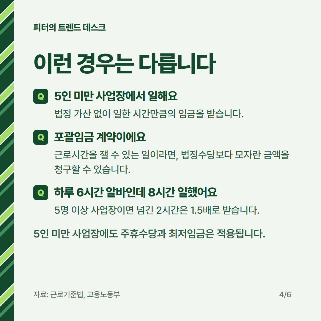 연장·야간·휴일근로수당 계산 방법, 월급 300만 원이면 1시간에 얼마인가요? 사진 3